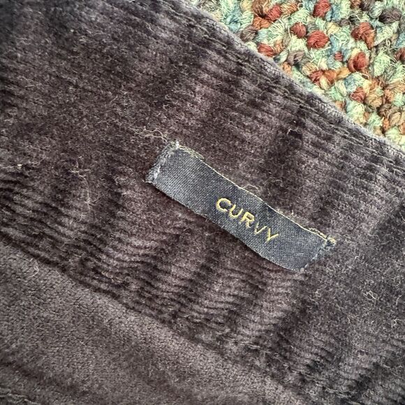 Talbots Corduroy Pants 8 Womens Curvy Black Bootcut Classic Capsule Wardrobe - Picture 5 of 5